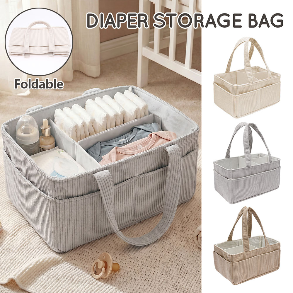 Diaper Caddy Organizer - Organizador Portátil de Fraldas para Bebês,