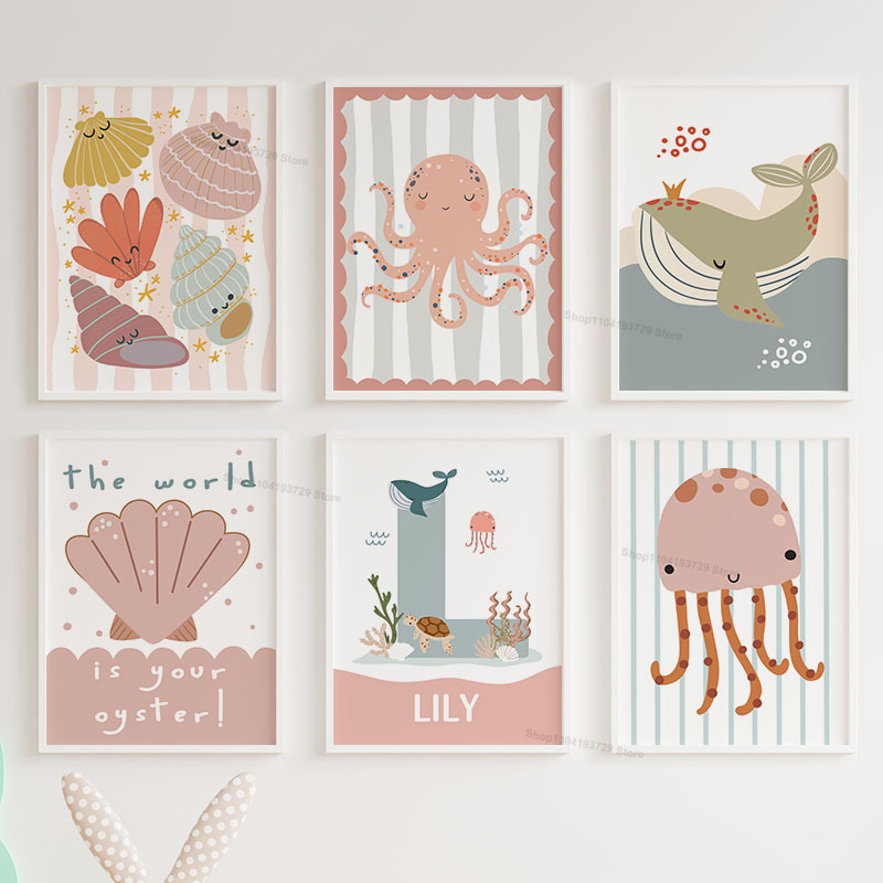 Baby Nursery Name Wall Art - Arte de Parede Personalizada com Nome