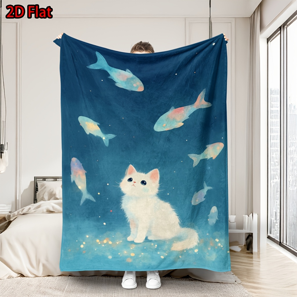 Baby Nursery Ocean Theme - Manta de Pelúcia com Tema de