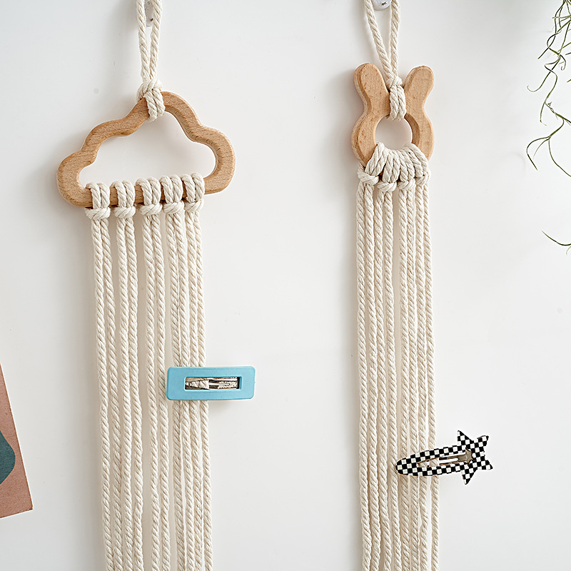 Baby Nursery Girl - Suporte de Madeira para Presilhas de