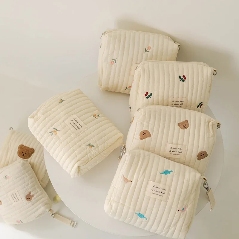 Diaper Caddy Organizer - Bolsa de Fraldas de Algodão para