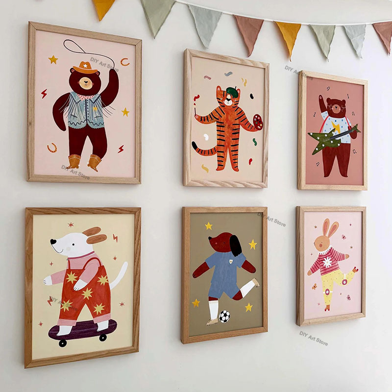 Baby Nursery Pictures - Arte de Parede Divertida com Animais