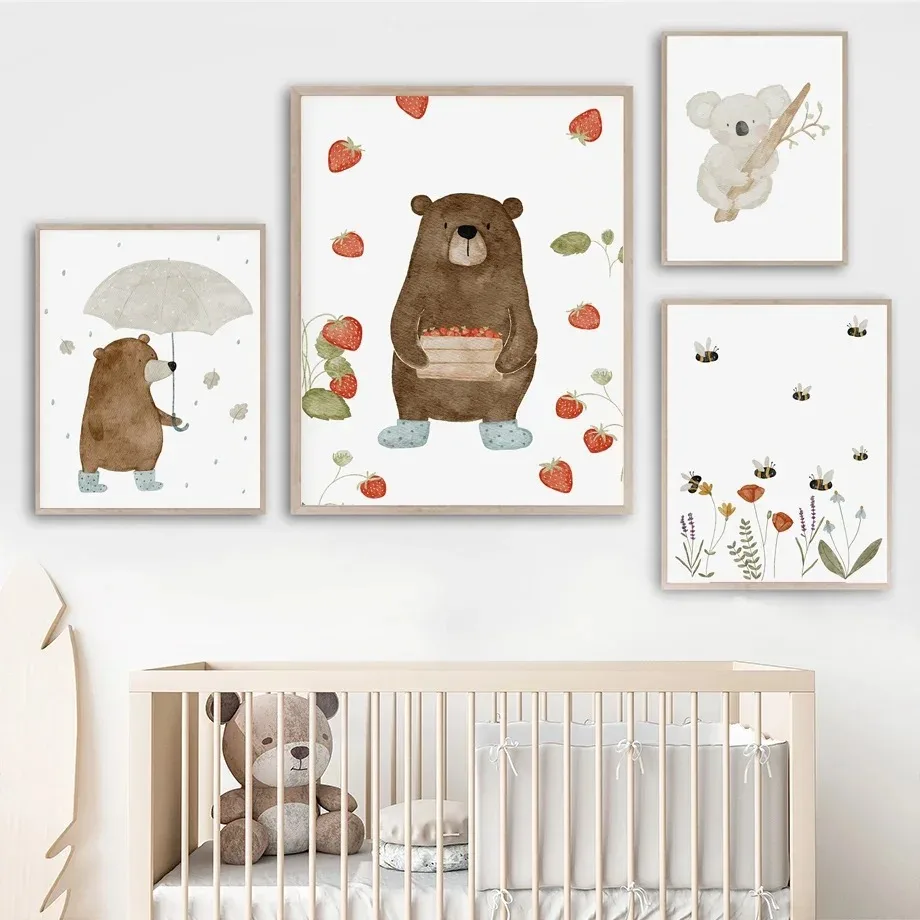 Baby Nursery Pictures - Arte de Parede em Tela com