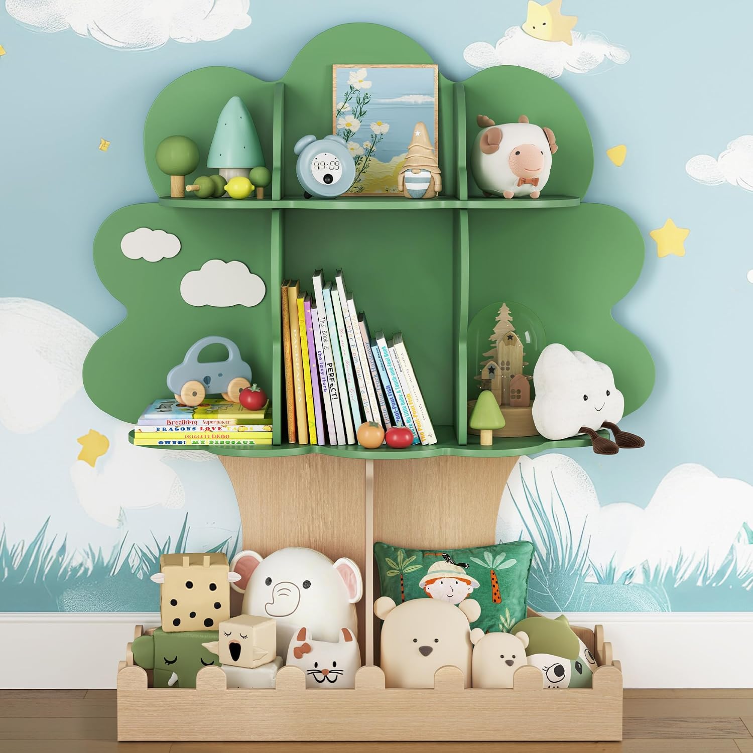Baby Nursery Tree - Estante de Livros Infantil em Formato