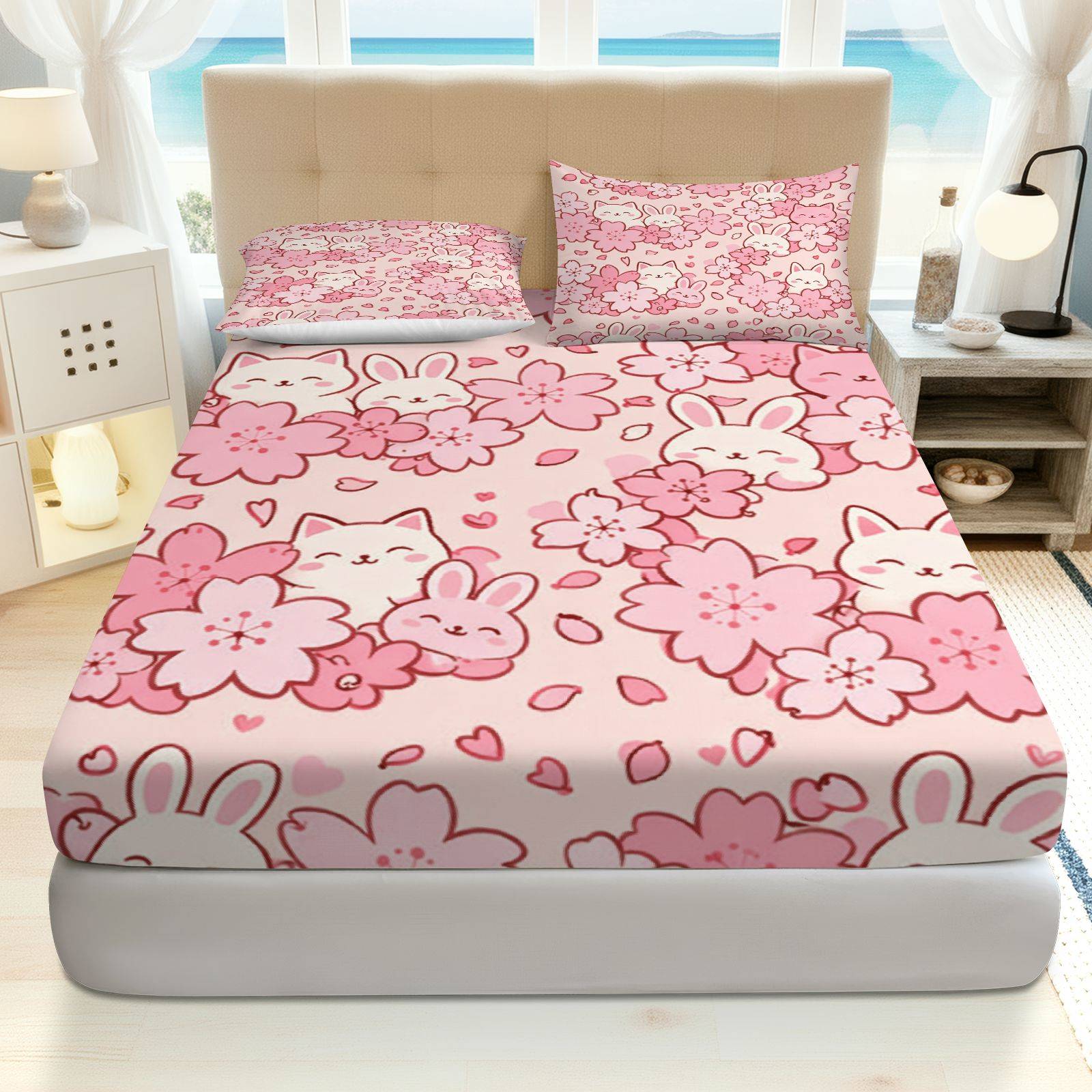 Baby Nursery Set - Conjunto de Roupa de Cama Sakura