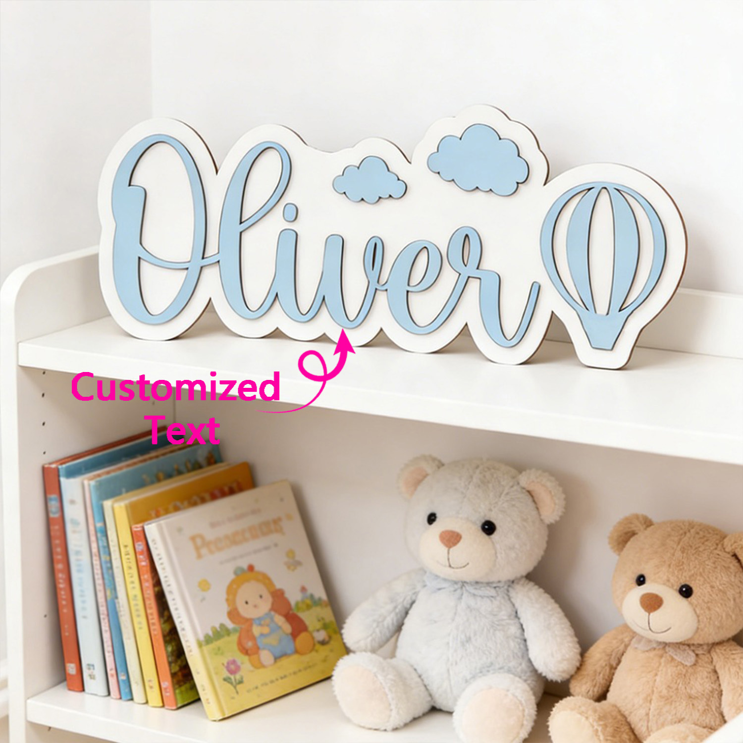 Baby Nursery Baby - Placa de Quarto Personalizada com Nome