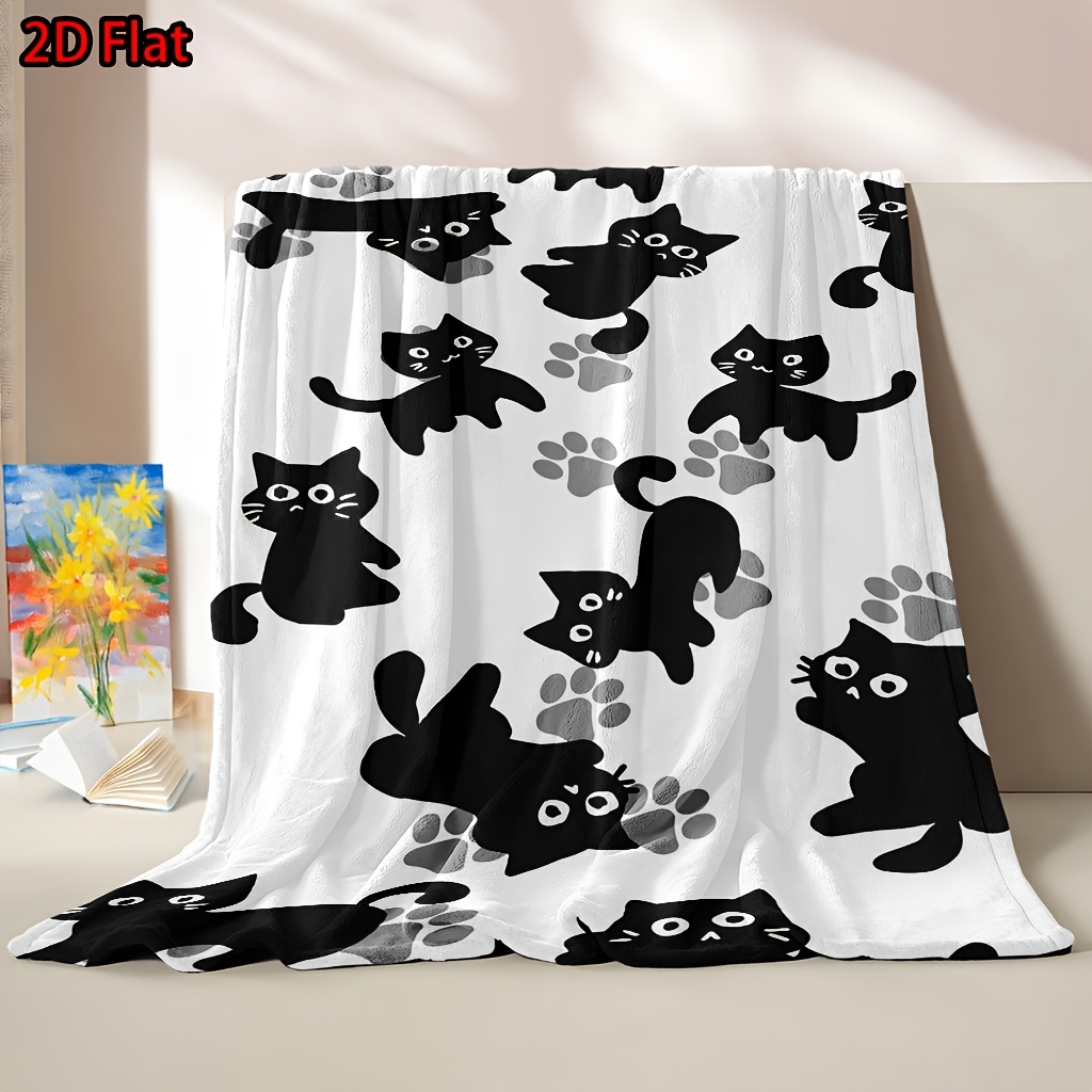 Manta com Estampa de Gato Fofo - Baby Nursery Ideas Girl avaliação e preço
