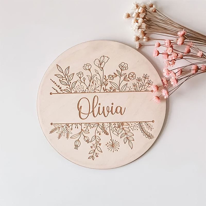 Placa de Nome Personalizada co - Baby Nursery Name Sign avaliação e preço
