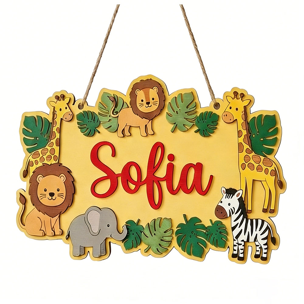 Placa de Nome Personalizada Sa - Baby Nursery Yellow avaliação e preço