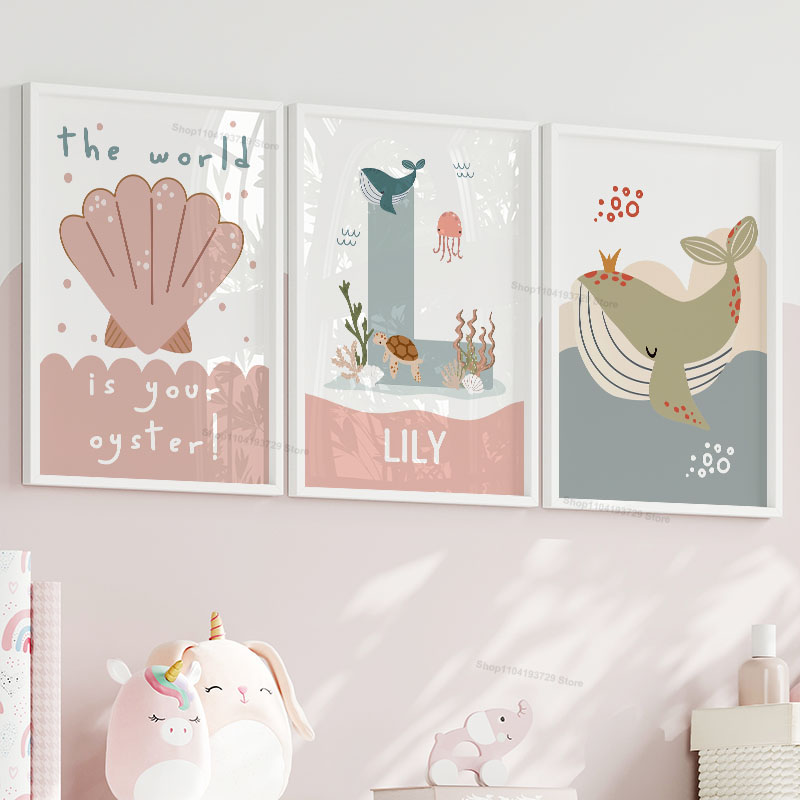 Arte de Parede Personalizada c - Baby Nursery Name Wall Art avaliação e preço