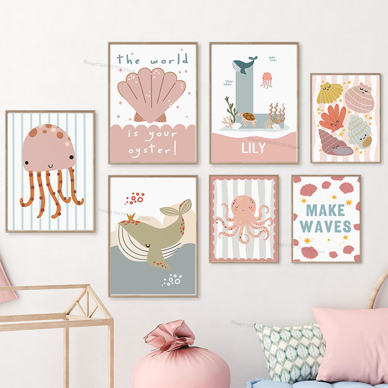 Arte de Parede Personalizada c - Baby Nursery Name Wall Art avaliação e preço