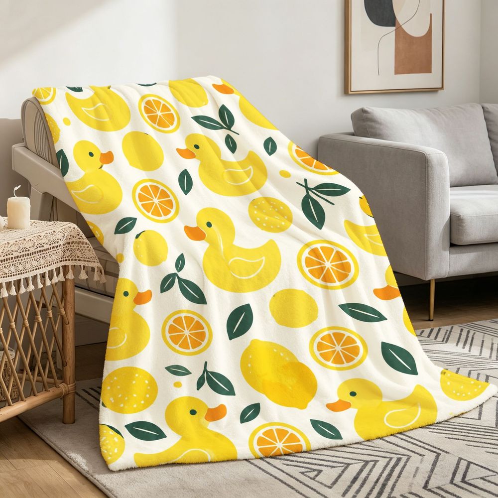 Manta decorativa com estampa d - Baby Nursery Yellow avaliação e preço