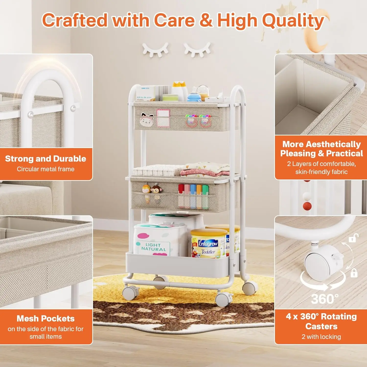 Organizador de Fraldas para Be - Diaper Caddy Organizer avaliação e preço