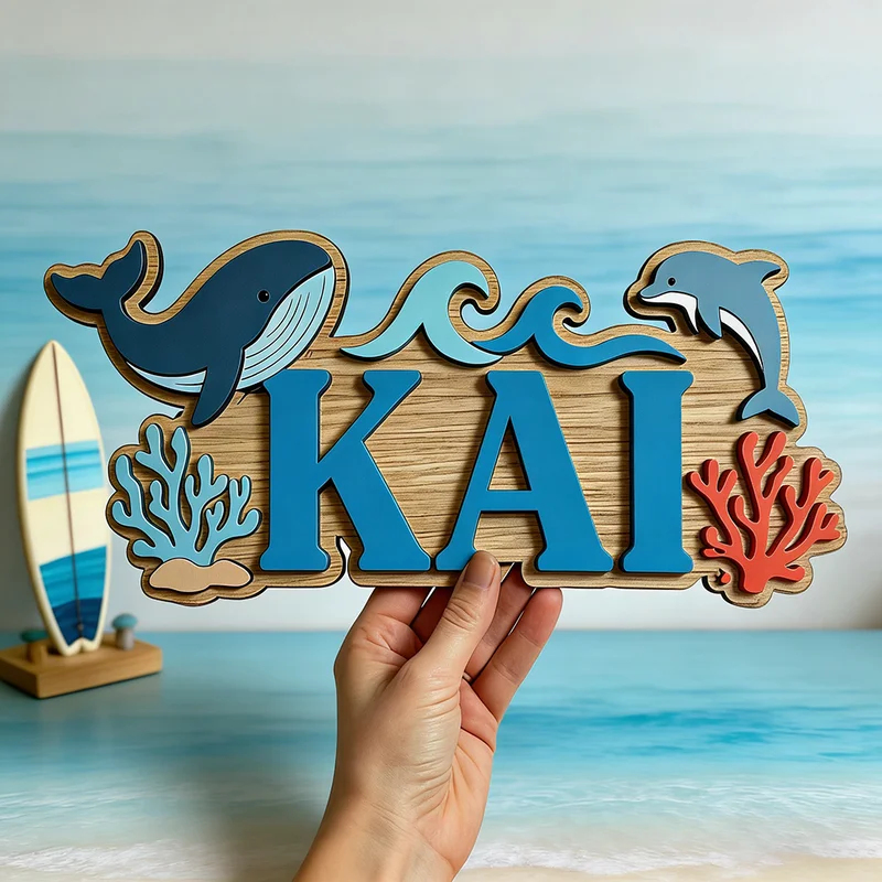 Placa de madeira personalizada - Baby Nursery Name Wall Art avaliação e preço