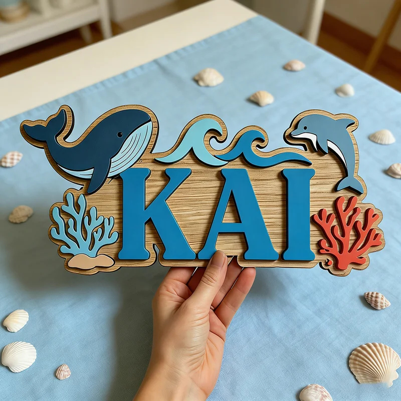 Placa de madeira personalizada - Baby Nursery Name Wall Art avaliação e preço