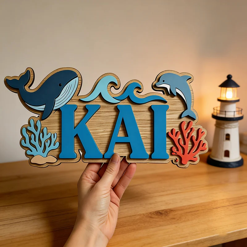 Placa de madeira personalizada - Baby Nursery Name Wall Art avaliação e preço
