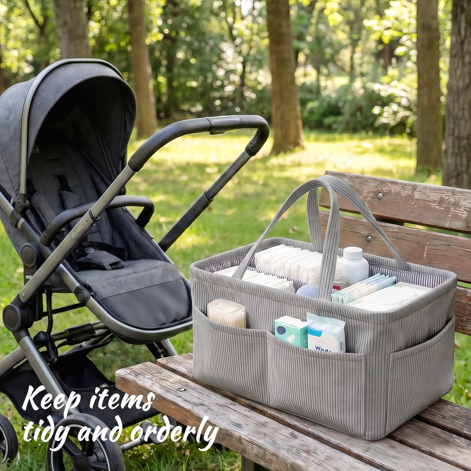 Organizador de fraldas para be - Diaper Caddy Organizer avaliação e preço