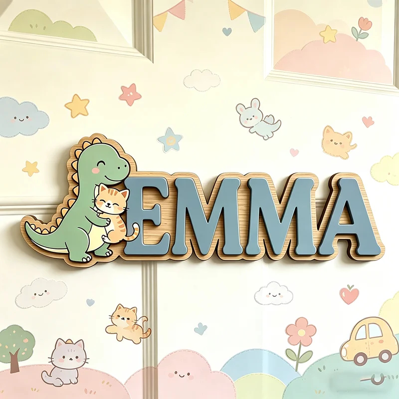 Placa Personalizada de Nome co - Baby Nursery Name Wall Art avaliação e preço