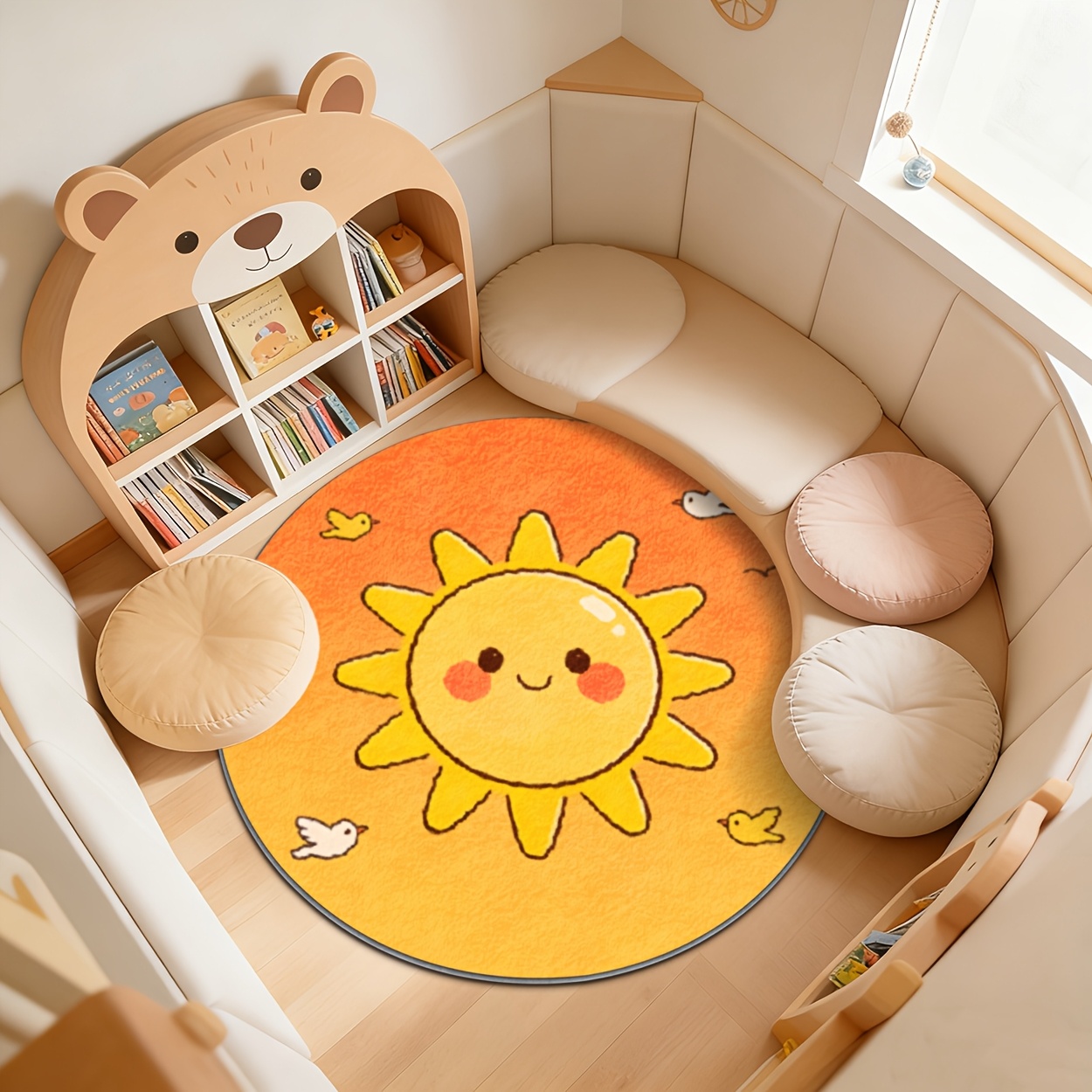 Tapete Redondo Amarelo para Cr - Baby Nursery Yellow avaliação e preço