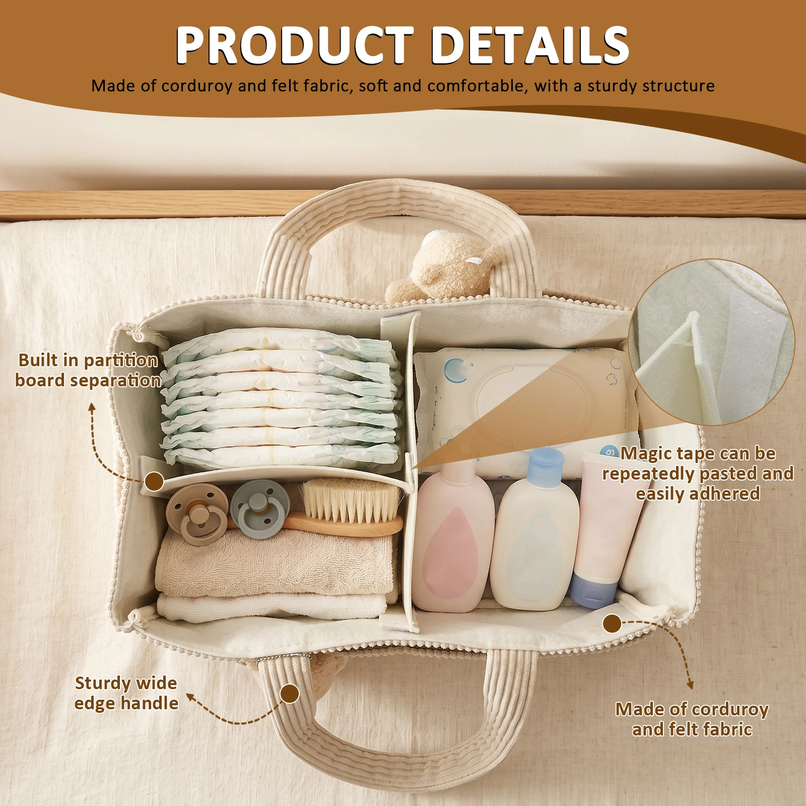 Bolsa de Maternidade Portátil  - Diaper Caddy Organizer avaliação e preço