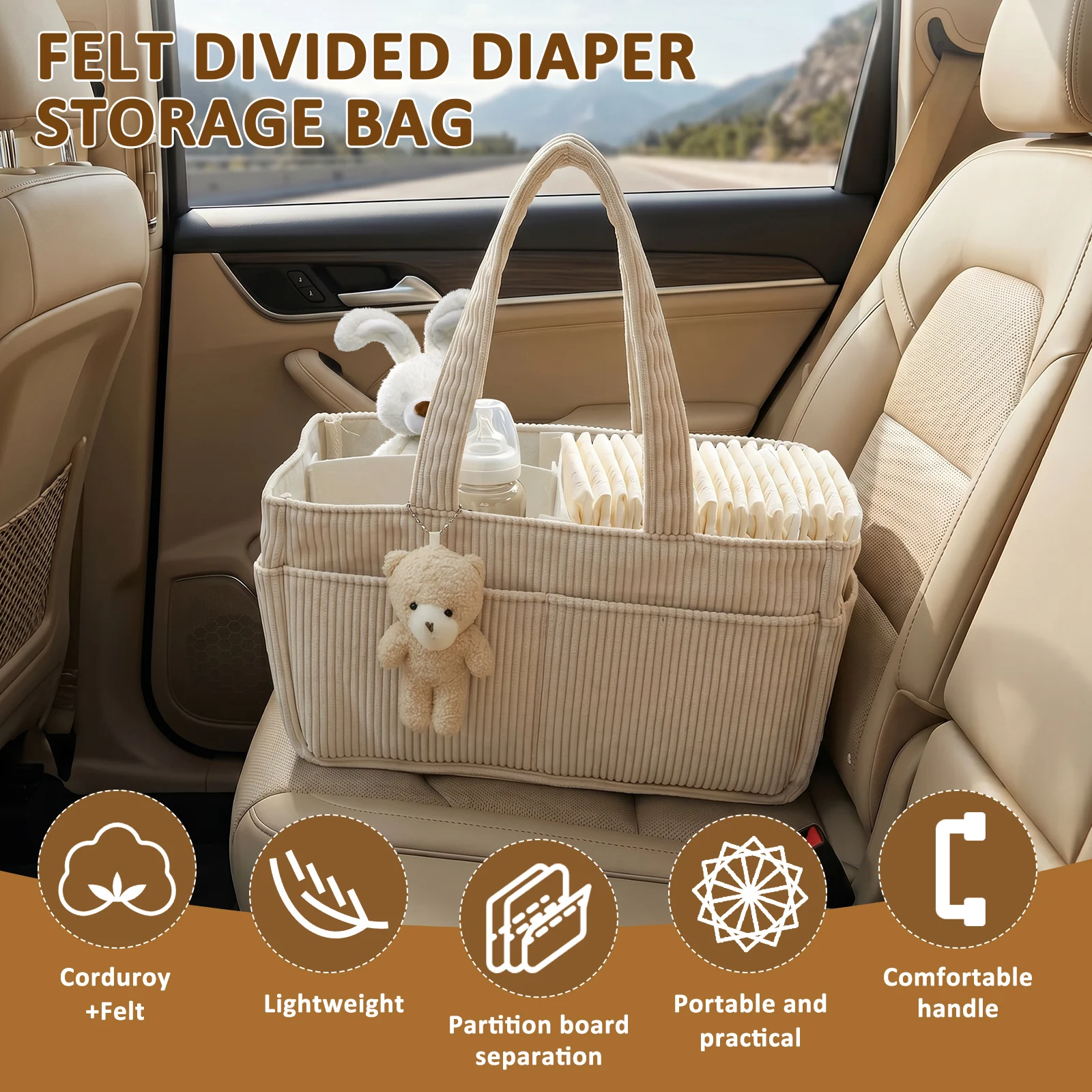 Bolsa de Maternidade Portátil  - Diaper Caddy Organizer avaliação e preço