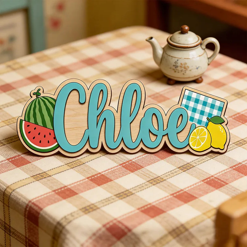Placa de Madeira Personalizada - Baby Nursery Name Wall Art avaliação e preço