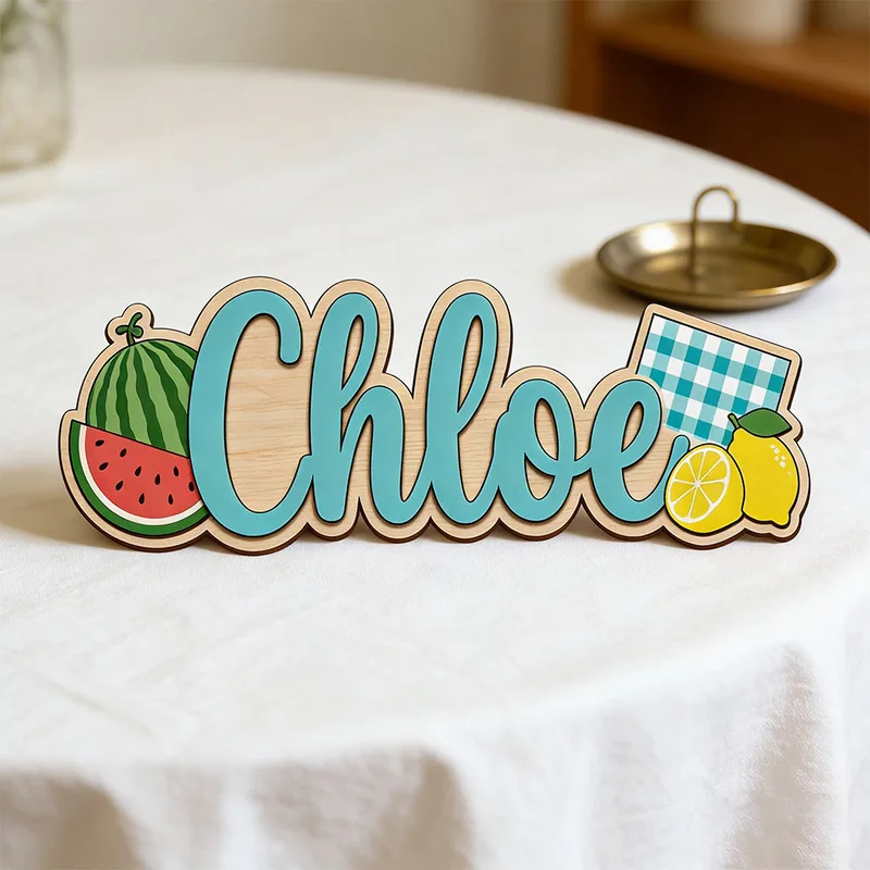 Placa de Madeira Personalizada - Baby Nursery Name Wall Art avaliação e preço