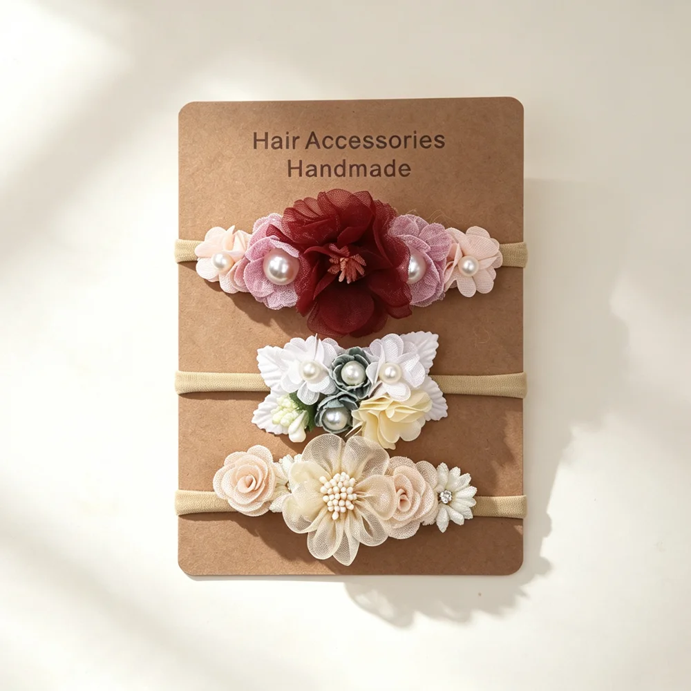 Conjunto de 3 Faixas de Cabelo - Baby Nursery Set avaliação e preço