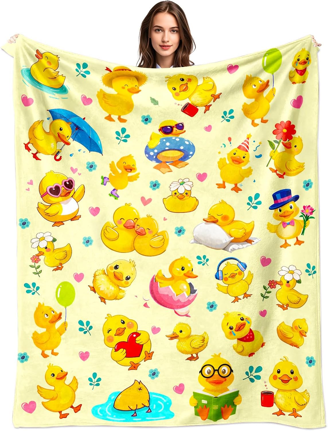 Cobertor de Pelúcia com Estamp - Baby Nursery Yellow avaliação e preço