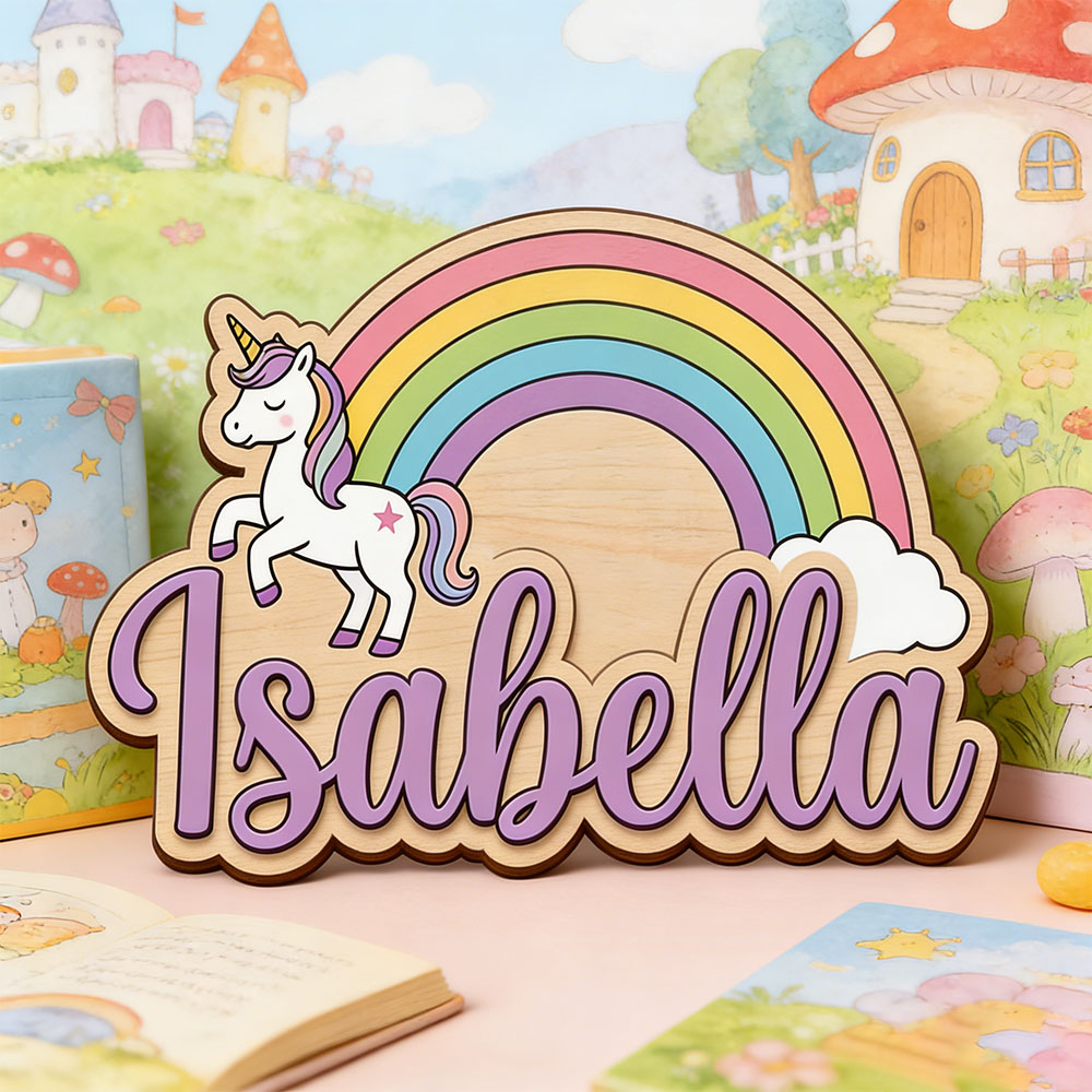 Placa de Nome Personalizada Un - Baby Nursery Name Sign avaliação e preço