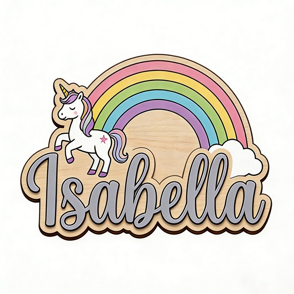 Placa de Nome Personalizada Un - Baby Nursery Name Sign avaliação e preço