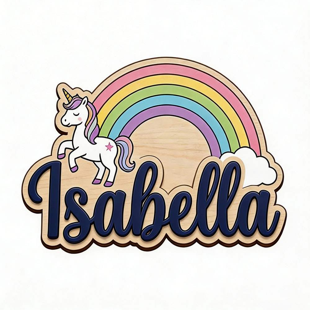Placa de Nome Personalizada Un - Baby Nursery Name Sign avaliação e preço