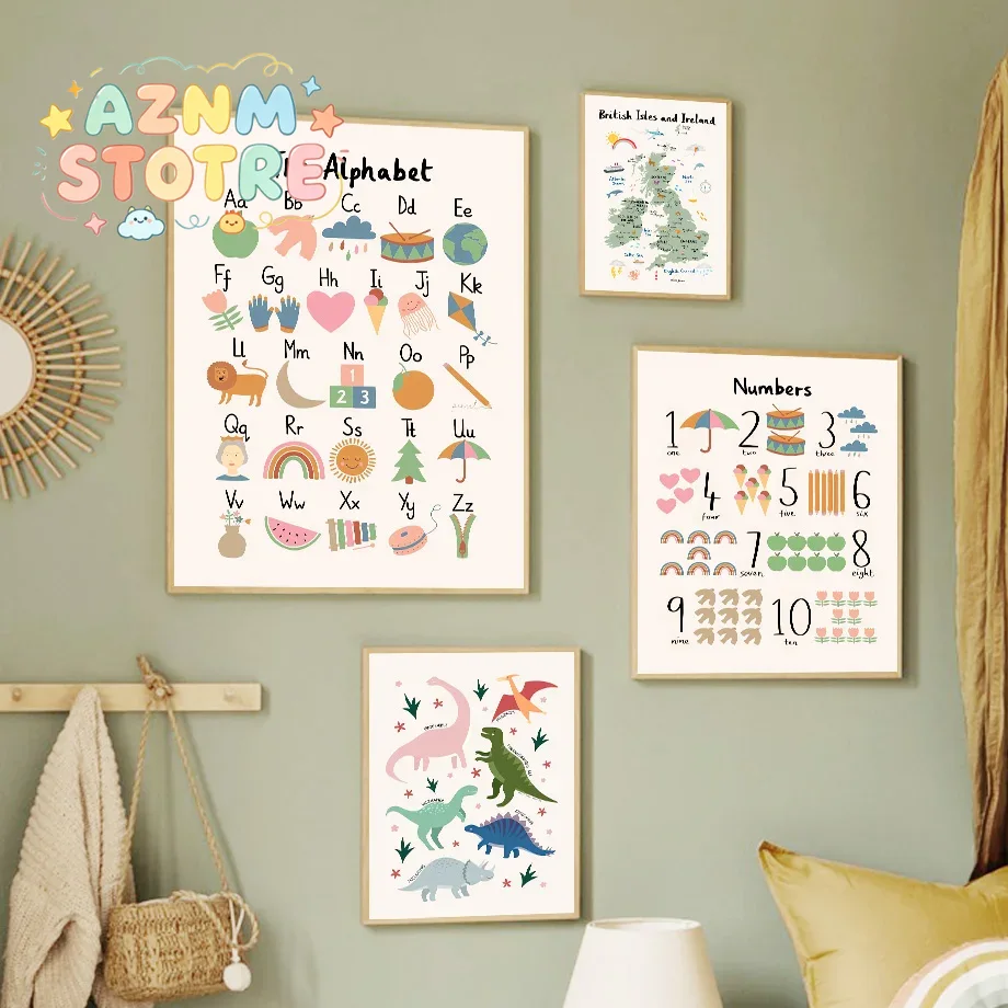 Mapa do Mundo Animal, Alfabeto - Baby Nursery Pictures avaliação e preço