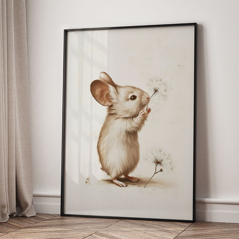 Pôster de Animais Urso Coelho  - Baby Nursery Pictures avaliação e preço